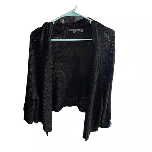 VINCE 3/4 Sleeves Open Front Knit Cardigan Size Small - Picture 1 of 5